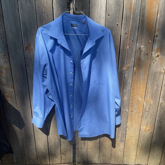 Men's Van Heusen Flex Big Fit Button Down Sz 18 1/2 - Picture 1 of 7